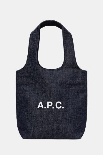Bavlnená taška A.P.C. tote ninon small tmavomodrá farba, COHIZ.M61861