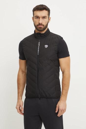 Páperová vesta EA7 Emporio Armani pánska, čierna farba, prechodná, PNE1Z.8NPQ02