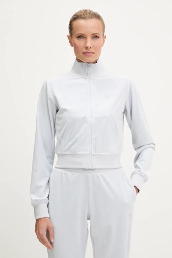 Velúrová mikina Guess COUTURE jednofarebná, V3BQ22 K0232