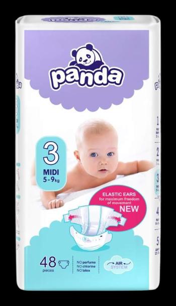 PANDA Midi detské plienky 5-9kg 48 ks