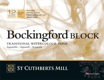 St Cuthberts Mill Bockingford Rough Skicár 31 x 23 cm 300 g White