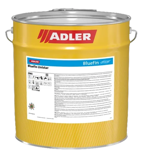 ADLER BLUEFIN UNISTAR - Univerzálny vodou riediteľný lak G70 - hodvábne matný, 4 kg