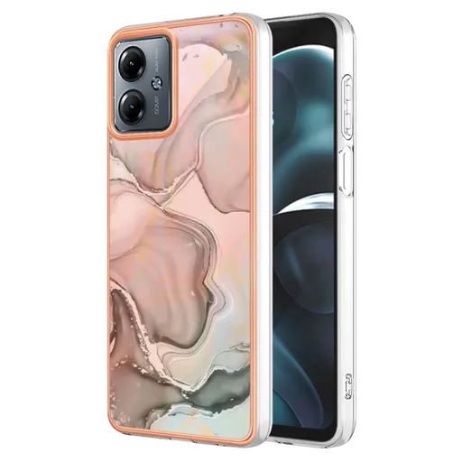 IMD MARBLE Ochranný kryt Motorola Moto G14 ROSE GOLD