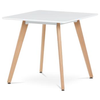 Jedálenský stôl Autronic 80x74 cm biely MDF mat DT-312 WT
