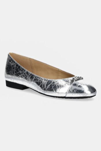 Baleríny MICHAEL Michael Kors Rebecca strieborná farba, 40R5REFP1M.040