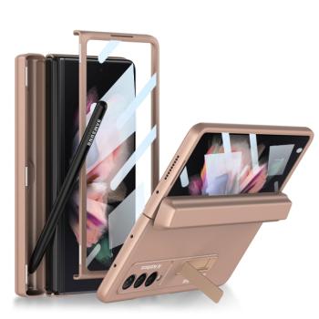 GKK BOX Ochranný kryt so stojanom Samsung Galaxy Z Fold 3 5G zlatý