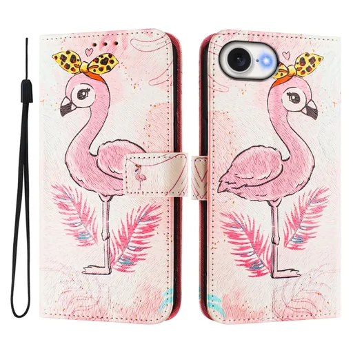 ART Peňaženkový kryt pre Apple iPhone 16e FLAMINGO