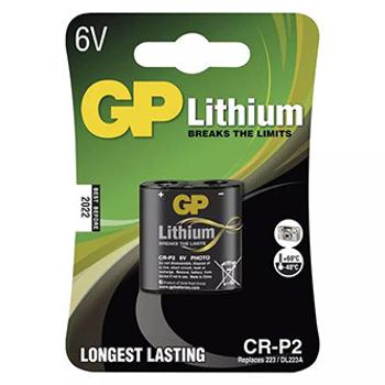 Batéria jednorazová lithiová, špeciál., CR-P2, 6V, GP, blister, 1-pack