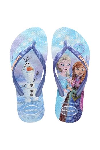 Detské žabky Havaianas SLIM PRINCESS oranžová farba