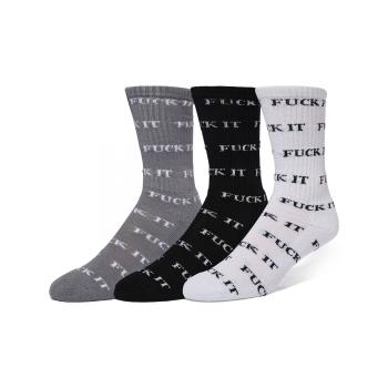 Huf  Socks fuck it 3 pack  Ponožky Viacfarebná