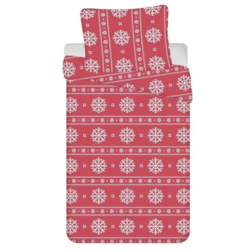 Jerry Fabrics Obliečky s vločkami - 140 x 200 cm / 70 x 90 cm