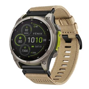 CANVAS Vymeniteľný remienok pre Garmin Fenix 8 47mm svetlohnedý