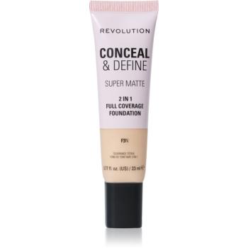 Makeup Revolution Conceal & Define zmatňujúci make-up odtieň F3N 23 ml