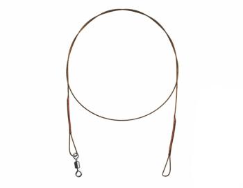 Delphin Ocelové lanko Bomb! s obratlíkem a smyčkou 49 vláken,Delphin Ocelové lanko Bomb! s obratlíkem a smyčkou 49 vláken