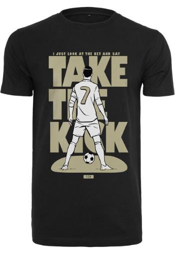 Mr. Tee Footballs Coming Home Take the Kick Tee black - L