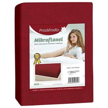 Bellatex Mikroflanel – 180 × 200 cm – vínová (6445)