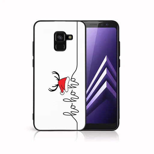 MY ART Kryt s vianočným dizajnom Samsung Galaxy A8 2018 (A530) HOHOHO (073)