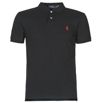 Polo Ralph Lauren  POLO AJUSTE SLIM FIT EN COTON BASIC MESH  Polokošele s krátkym rukávom Čierna