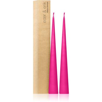 ester & erik cone candles clear pink (no. 41) dekoratívna sviečka 2x37 cm