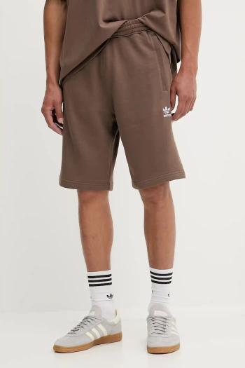 Bavlnené šortky adidas Originals Ess Nc Oc Tee hnedá farba, KE6583