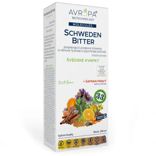 AVROPA SCHWEDEN BITTER švédske bylinné kvapky 200ml