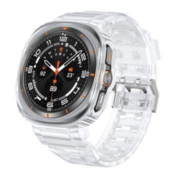 GLACIER Ochranné puzdro s remienkom pre Samsung Galaxy Watch Ultra 47mm biele