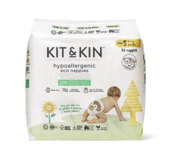 KIT & KIN Plienky jednorazové eko 5 (11 kg+) 28 ks