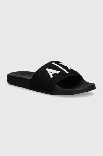 Šľapky Armani Exchange pánske, čierna farba, XUP001 XV820 S277