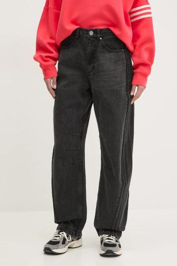 Rifle adidas Originals DENIM BN PANT dámske, vysoký pás, JX9213