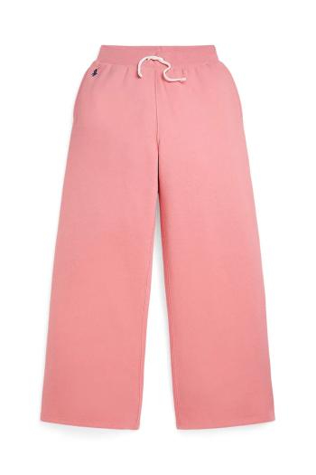 Detské tepláky Polo Ralph Lauren ružová farba, jednofarebné, 313925933008
