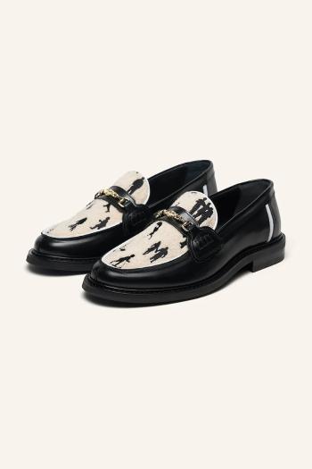 Poltopánky Filling Pieces Loafer Generations čierna farba, na plochom podpätku, 44260021861