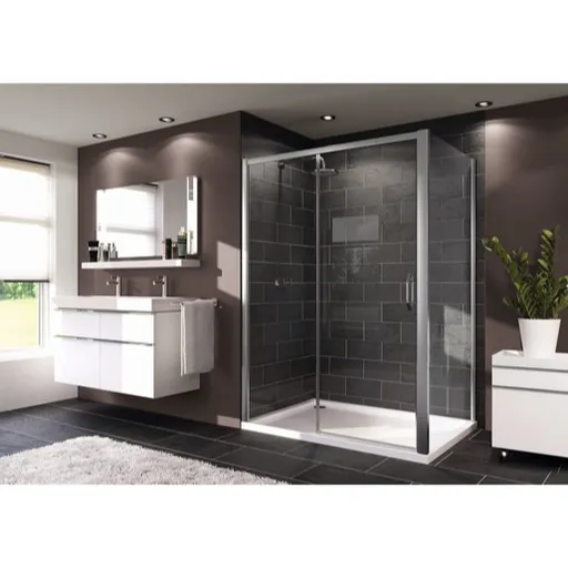 Huppe Next Easy Entry bočné zástena k sprchovacím dverám 90 cm hüppe 145404.069.322 SIKONEXTSTENA90