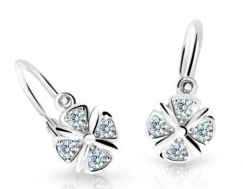 Cutie Diamonds Detské náušnice z bieleho zlata s diamantmi C2245-10-10-X-2-D