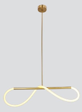 Závesná lampa SUPREME 80cm zlatá 18W LED 3000K biela