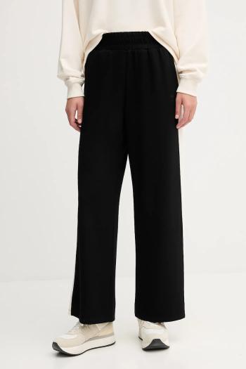 Tepláky Dkny čierna farba, vzorované, DP5P3649