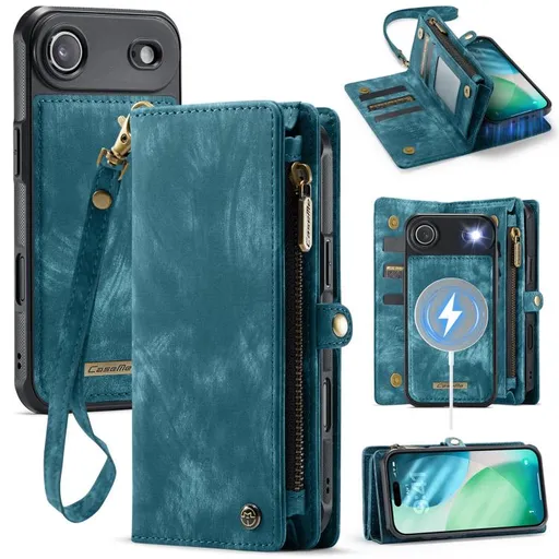 WALLET Ochranný kryt s peňaženkou 2v1 pre Apple iPhone Air modrý