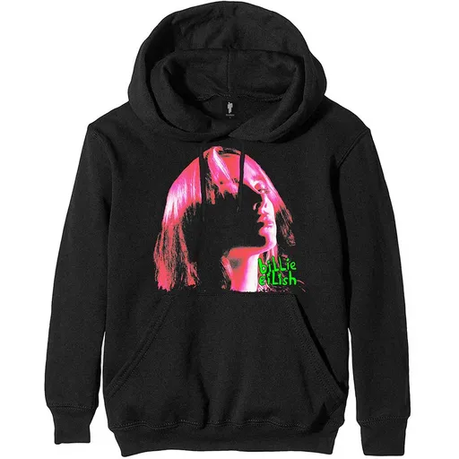 Billie Eilish mikina Neon Shadow Pink Čierna XXL