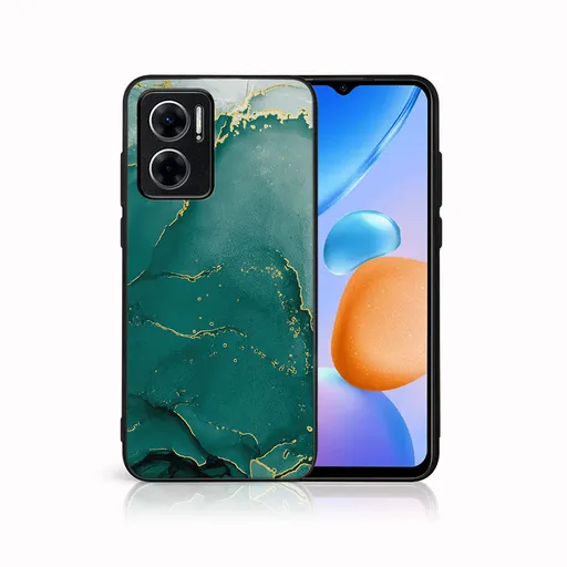 MY ART Ochranný kryt pre Xiaomi Redmi 10 5G GREEN MARBLE (145)
