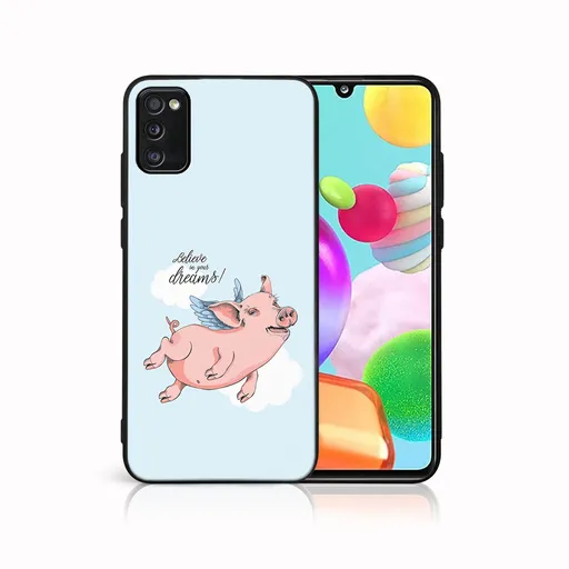 MY ART Ochranný obal pre Samsung Galaxy A41 PIG (186)