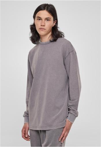 Urban Classics Heavy Boxy Acid Wash Longsleeve asphalt - 5XL