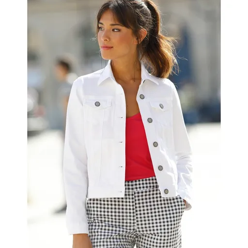 Džínsová bunda na gombíky