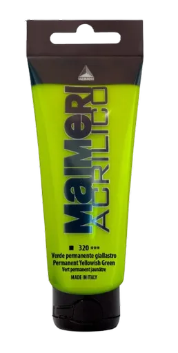 MAIMERI ACRILICO - Akrylové farby 320 - permanent yellowish green, 0,075 L