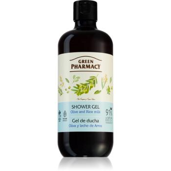 Green Pharmacy Olive & Rice Milk Shower Gel vyživujúci sprchový gél 500 ml