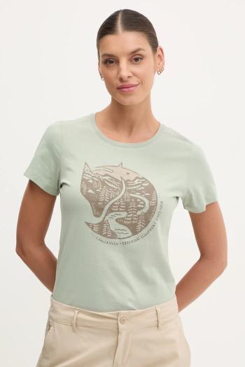 Tričko Fjallraven Arctic Fox dámske, zelená farba, F89849