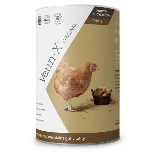 VERM-X Prírodné pelety proti črevným parazitom pre hydinu 250 g