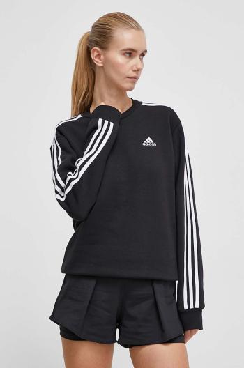 Mikina adidas dámska, čierna farba, vzorovaná, HZ5744