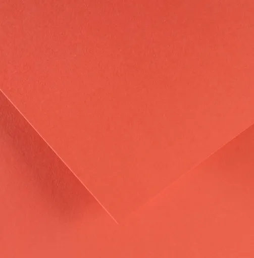 CANSON COLORLINE - Obojstranné farebné papiere 50 x 65 cm, 84 - coral, 10 ks