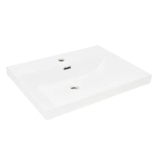 Nábytkové umývadlo SAT B-Way 61x46,5 cm otvor pre batériu uprostred SATBW6046