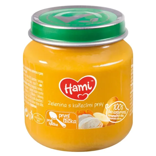 HAMI Zelenina s kuracími prsiami od 4.mesiaca 125 g