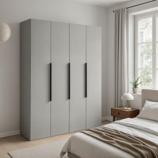 Elvisia Šatníková skriňa NICEA 160 | sivá